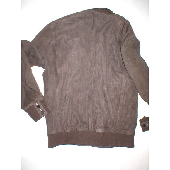 New NWT $1900 Mens M L US 40 Designer 50 Italy Gimo's Suede Leather Jacket Brown - Picture 10 of 11